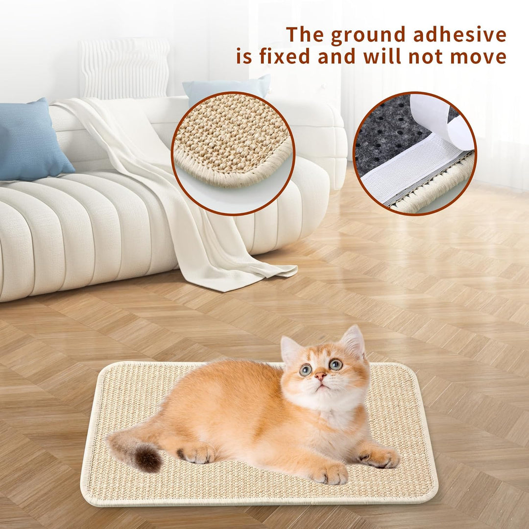 2 Stück Kratzmatte Katze,Kratzbretter Katze Sisal,50x25cm,Katzen Kratzbrett,widerstandsfähig,Geeigne