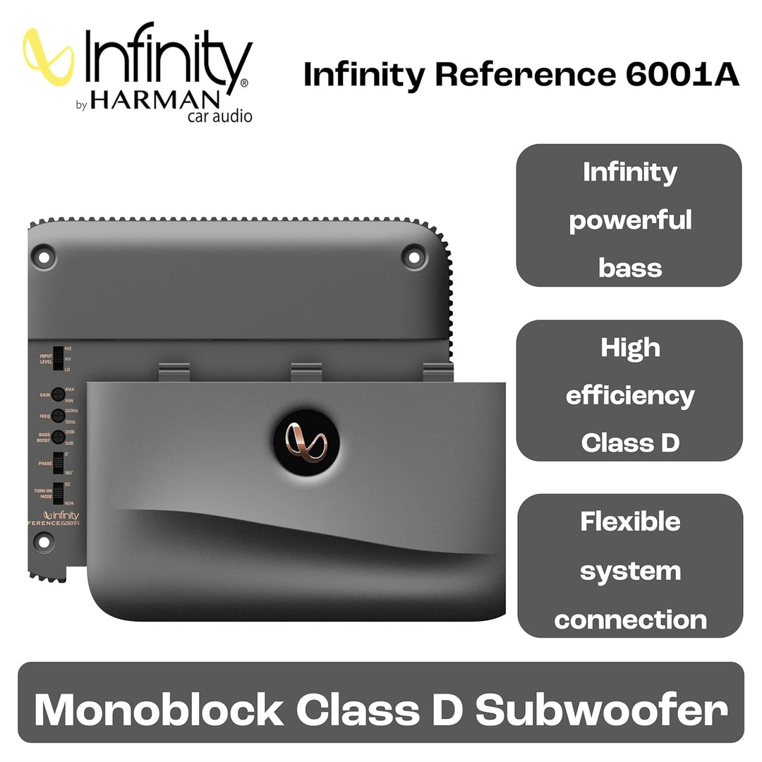 Infinity Referenz 6001A || Hochleistungs-Auto-Subwoofer-Verstärker || Neues Modell 2022 1 600 watts
