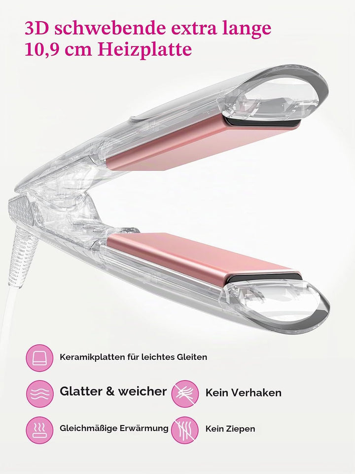 LANDOT Glätteisen &amp; Styler für Glattes, Geschmeidiges &amp; Weiches Haar mit Verbesserter Glanz - Haargl