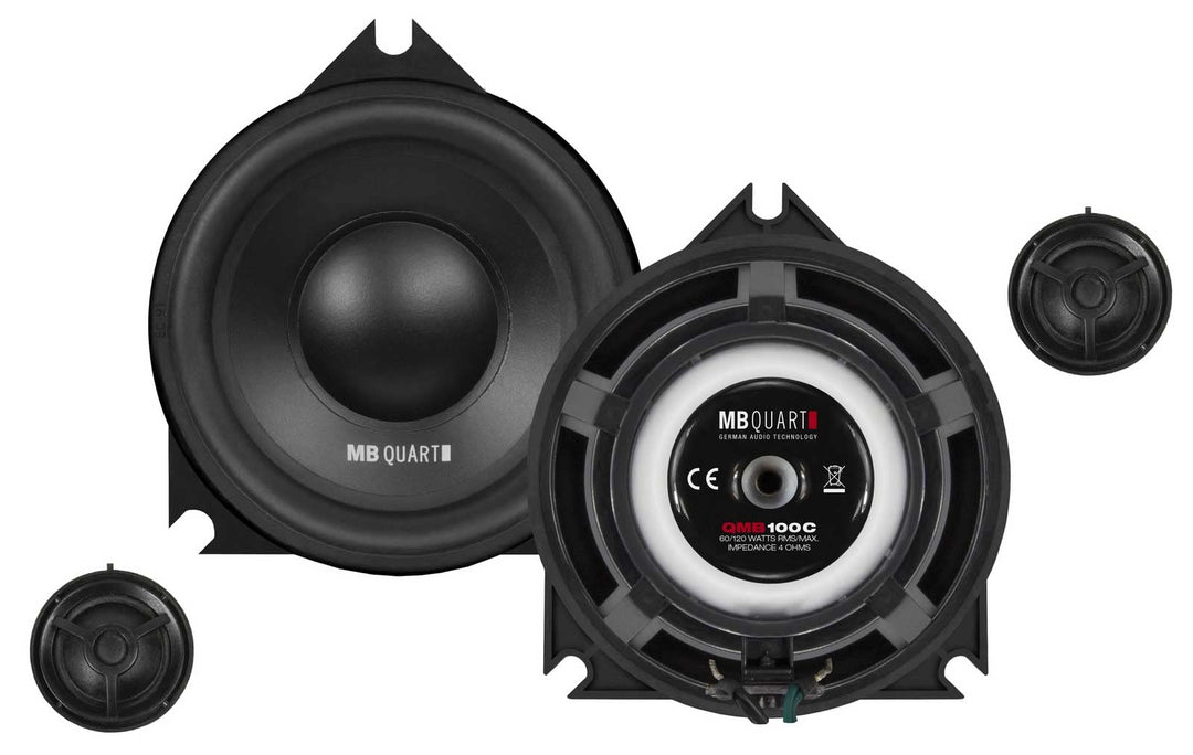 MB Quart QMB100C - 10 cm Komponenten-Lautsprecher mit 120 Watt (RMS: 60 Watt) für BMW E/F/G