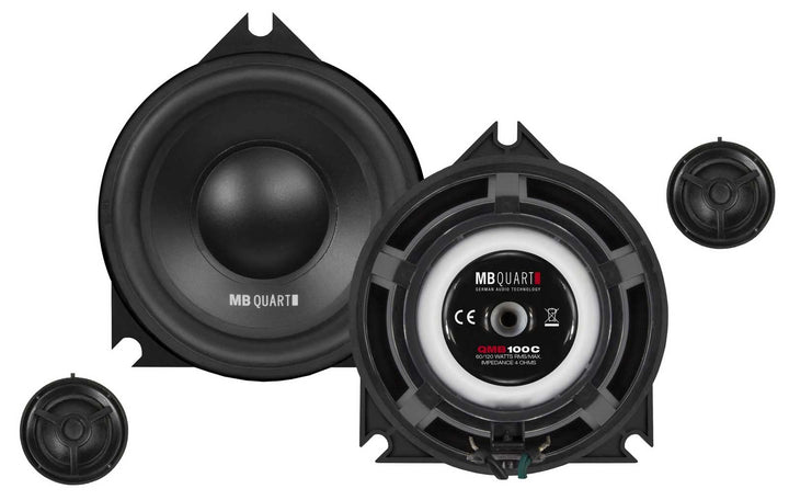 MB Quart QMB100C - 10 cm Komponenten-Lautsprecher mit 120 Watt (RMS: 60 Watt) für BMW E/F/G