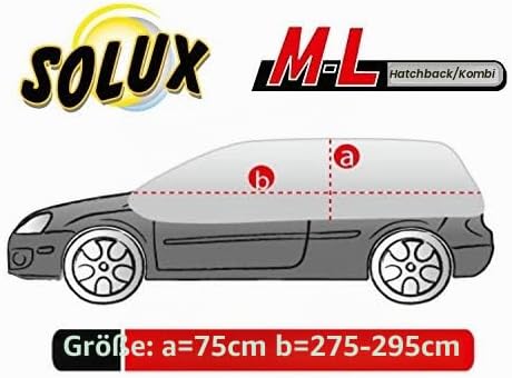 Kegel Halbgarage OPTIMO ML für Opel Corsa F ab 2019 - Grau, Wasserdicht, UV-Schutz, Autoabdeckung, L