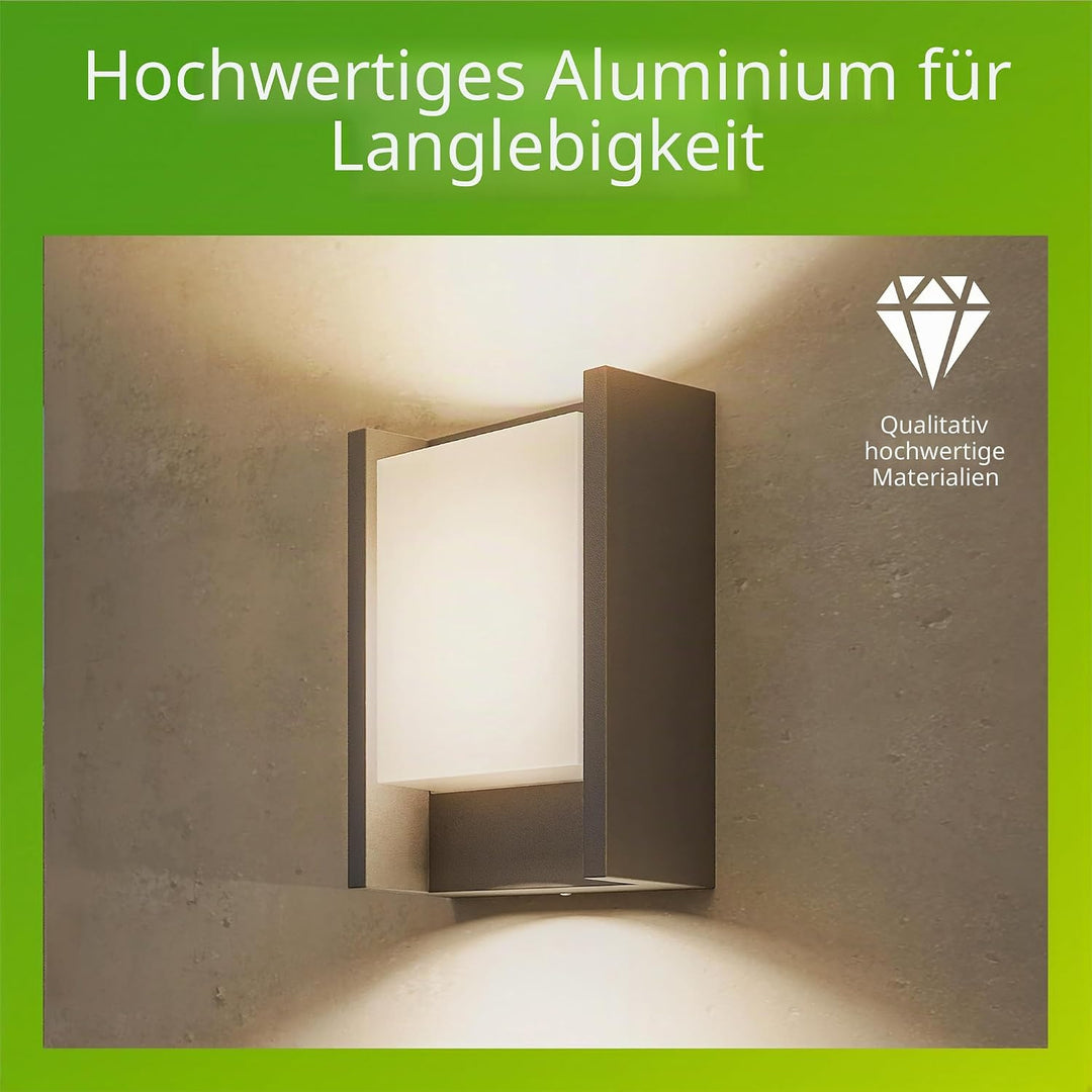 Philips myGarden Arbour LED Wandaussenleuchte, Aluminium