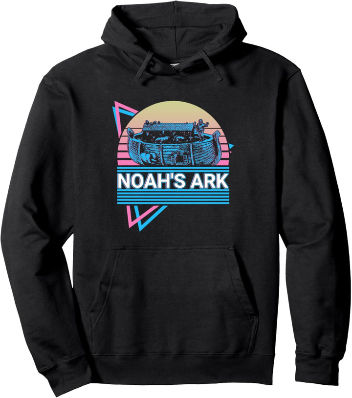 Noah's Ark Christian Christentum Retro Pullover Hoodie