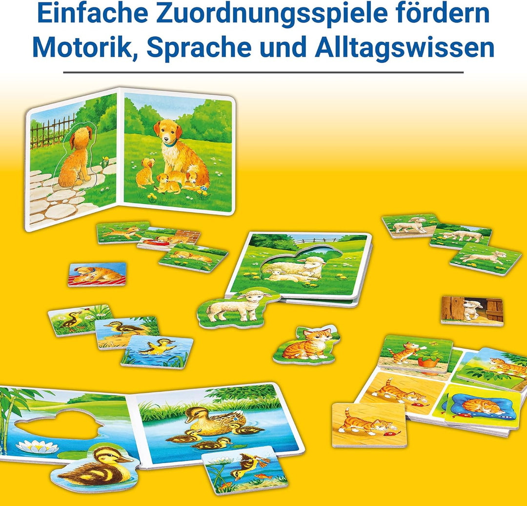 Ravensburger 24731 - Mein Tier zu Mir - Puzzelspiel für die Kleinen - Spiel für Kinder ab 1 und 1/2
