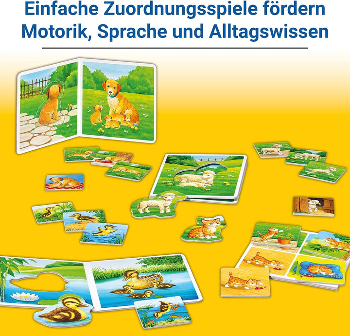 Ravensburger 24731 - Mein Tier zu Mir - Puzzelspiel für die Kleinen - Spiel für Kinder ab 1 und 1/2