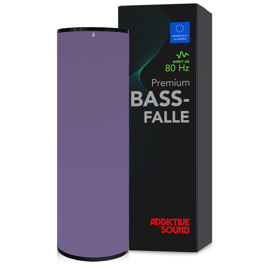 Addictive Sound Premium Schalldämmung Wand 100x30 cm Bassfalle - Akustikpaneele Wand zum Hause, Stud