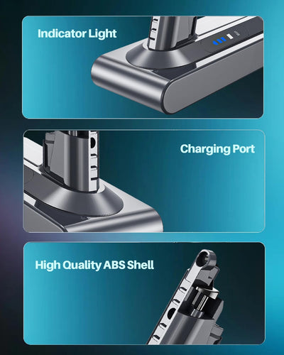 6000mAh Ersatzakku für Dyson V10 Animal V10 Absolute V10 Motörhead V10 Tier V10 Fluffy V10 Motorhead