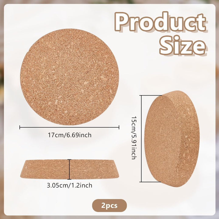 OLYCRAFT 2 Stück Grosse Korken 15-17cm Flaschenkorken Konische Korken Stopfen Korken Einmachgläser D