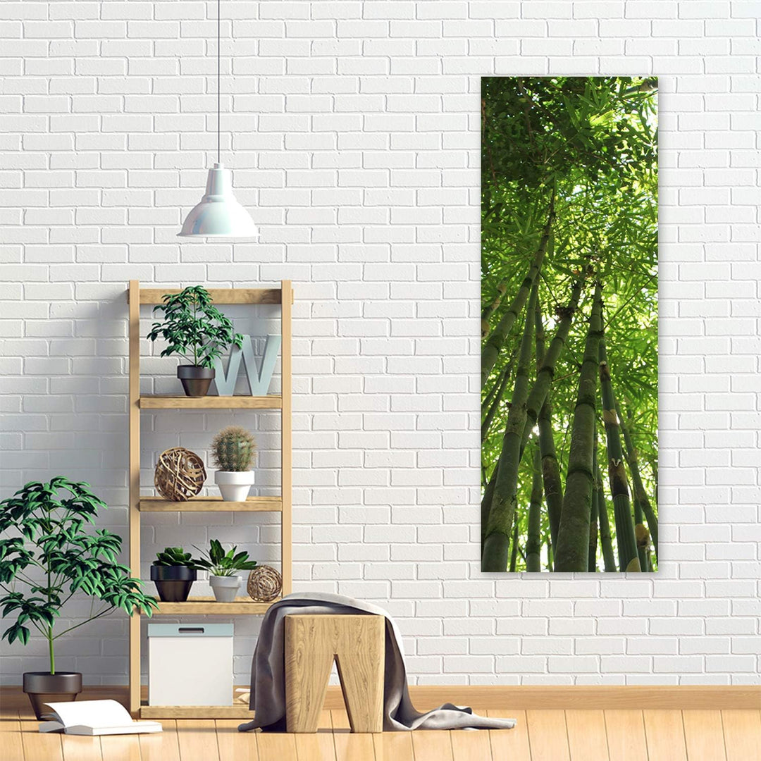 Feeby Leinwand Bilder - Natur - Wald - 50x150 cm- Deko Wohnzimmer - Wandbilder Schlafzimmer - Deko A