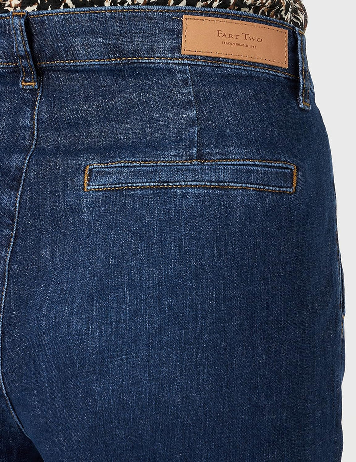 PART TWO Damen Elinborgpw Je Jeans 25W Dark Denim, 25W Dark Denim