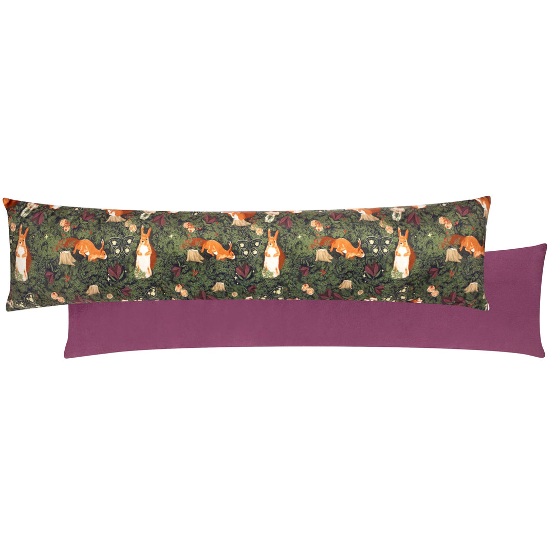 Furn Pineberry Forest Samt-Zugluftstopper – Mehrfarbig – 20 x 92 cm