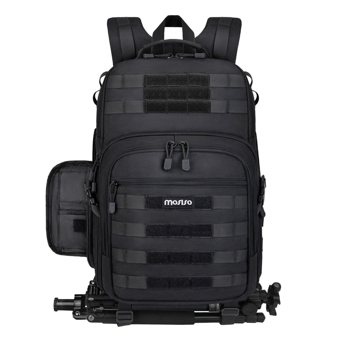 MOSISO Kamerarucksack, DSLR/SLR/Spiegellose Fotografie Taktisch Kamera Tasche Hülle Wandern im Freie
