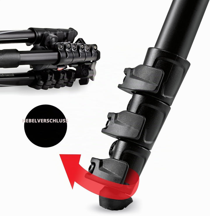 Manfrotto Befree Advanced Stativ mit Hebelverschluss, Reisestativ Kit mit Kugelkopf, tragbar und kom