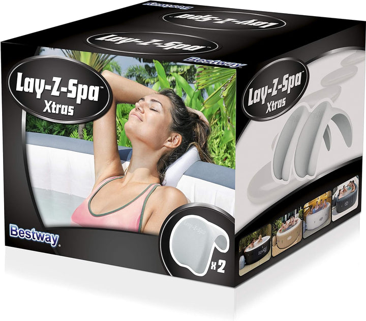 Bestway Lay-Z-Spa Nackenkissen, 2 Stk., weiss