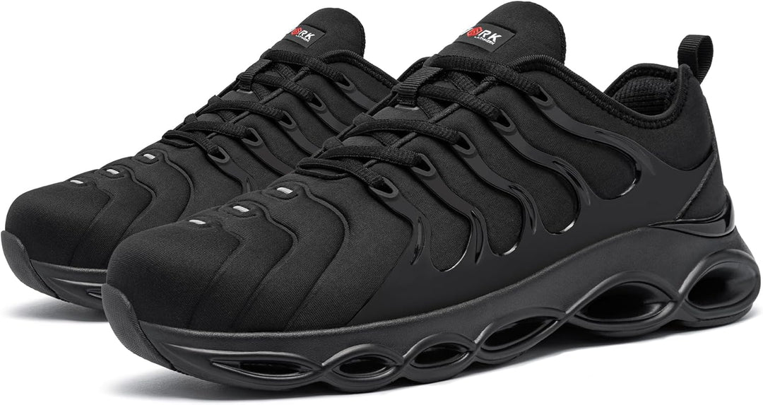 LARNMERN Sicherheitsschuhe Herren Arbeitsschuhe Bequem Stahlkappe Arbeitsturnschuhe Dämpfung Leicht