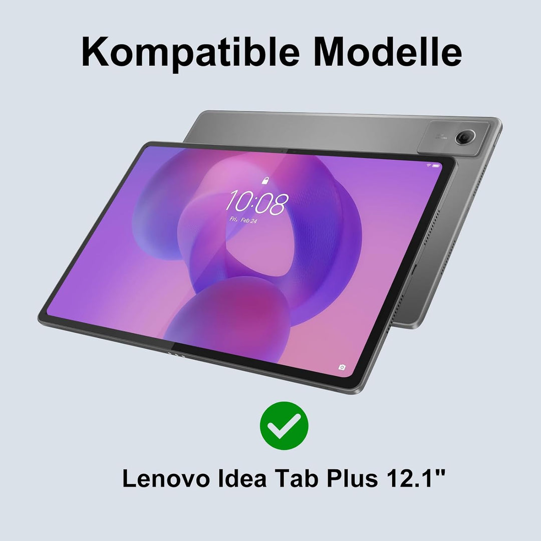 Hülle Tastatur für Lenovo Idea Tab Plus 12.1 Zoll 2025(TB361ZU/TB361FU) | Mit Magnetisch Abnehmbarer