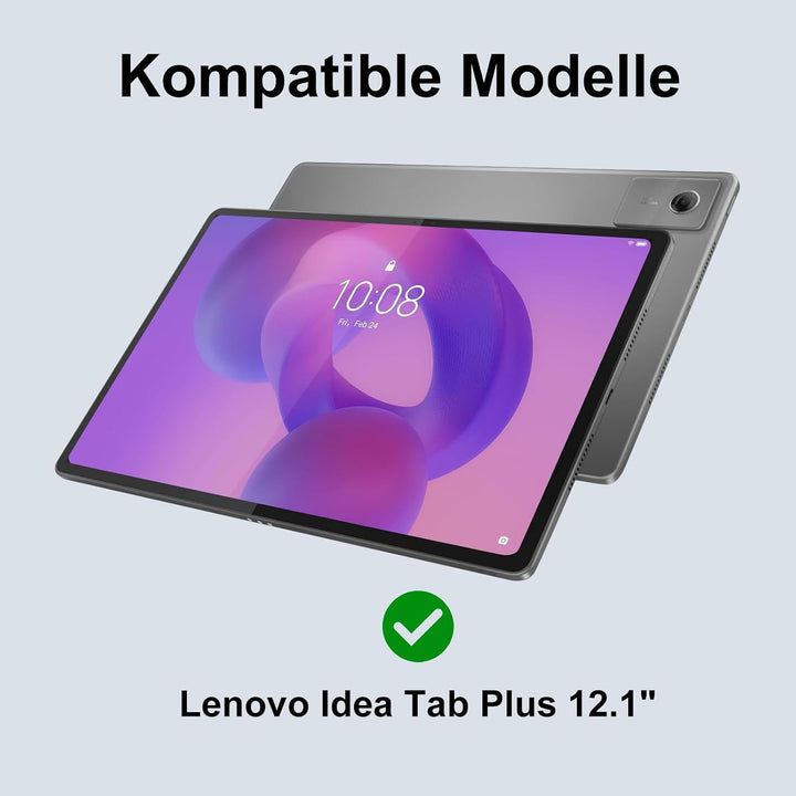 Hülle Tastatur für Lenovo Idea Tab Plus 12.1 Zoll 2025(TB361ZU/TB361FU) | Mit Magnetisch Abnehmbarer