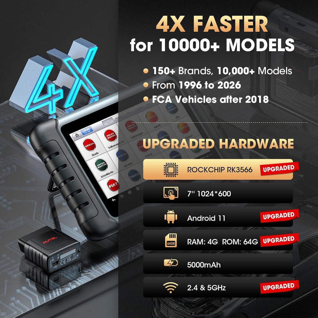 Autel MaxiPRO MP808S-TS Diagnosegerät Scanner 2023 Neueste mit 2 Jahre Update, ECU-Codierung, Full T
