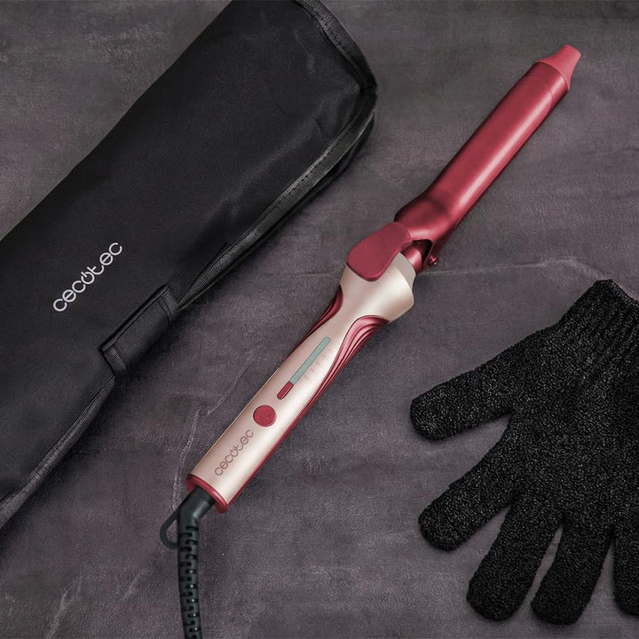 Cecotec Lockenstab SurfCare CurlClip Cotton Candy. 25 mm, 120–200 °C, Keramik, Klemme, Schnelle Aufh