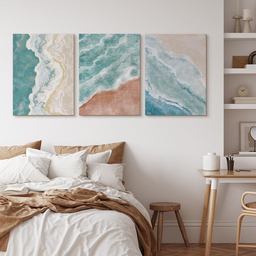 Muralo - Wandbilder Set - Leinwand Bilder Set Aufhängefertig - das Leinwandbilder Set - Bilder für W