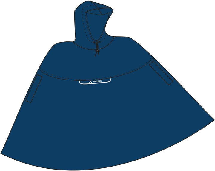 VAUDE Regenponcho Valdipino Poncho - Damen und Herren wasserdicht - Outdoorponcho Regenschutz mit in