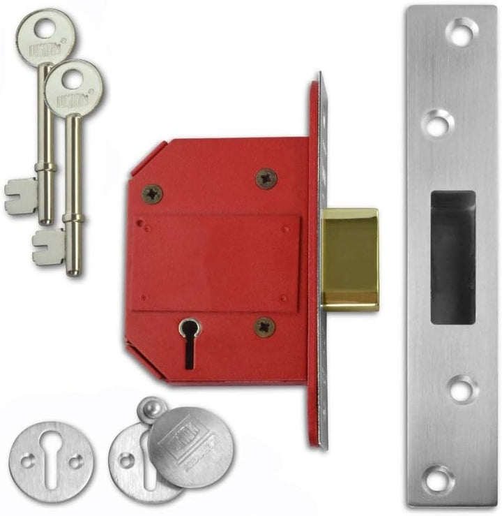 Union SB 2100S BS 5 Lever Mortice Deadlock 68mm