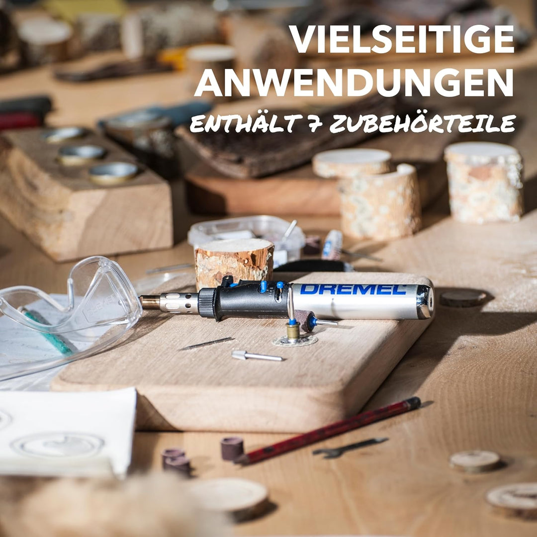 Dremel 2000 VersaTip Lötkolben - Brennkolben und Löt-Set (mit 7 Wechselspitzen zum Löten, Heissschne