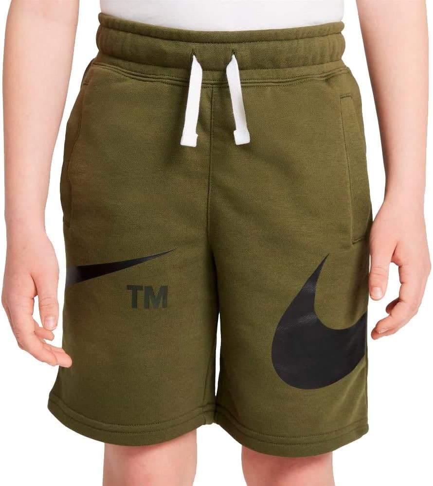 NIKE B NSW Swoosh Shorts Kurze Hose, grün, 16 años