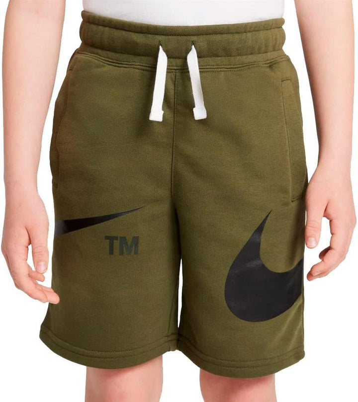 NIKE B NSW Swoosh Shorts Kurze Hose, grün, 16 años
