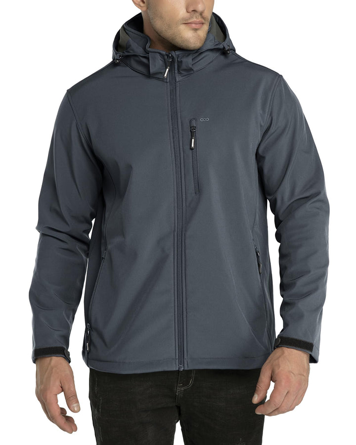 33,000ft Softshelljacke für Herren Wasserdicht Winterjacke Winddicht Warme Fleece Gefüttert Windbrea