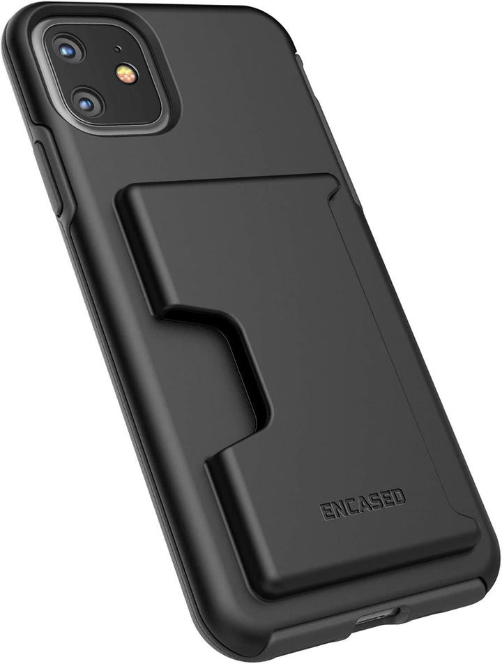 Encased Wallet Hülle für iPhone 11 mit Kartenfach – Ultra Durable Schutzhülle Handyhülle Stossfest C