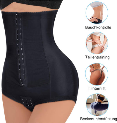 CHUMIAN Damen Figurenformend Miederslip Bauch Weg Stark Formend Miederhose Shapewear Po Push Up Unte