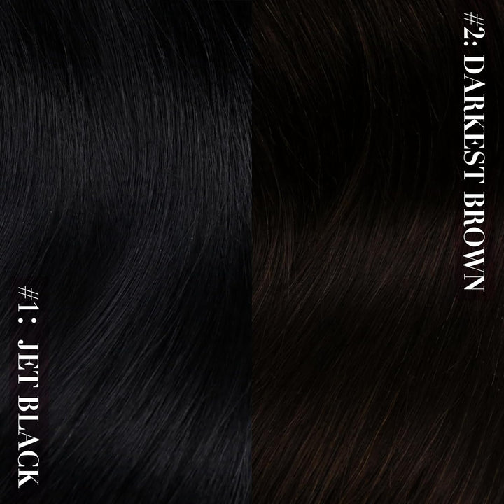 YoungSee Echthaar Extensions Clip Schwarz Clip in Extensions Schwarz Clip in Extensions Echthaar 50