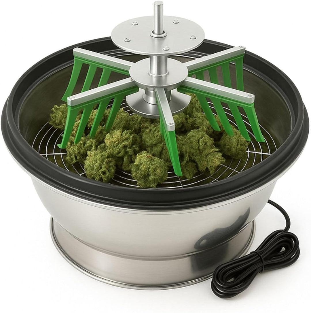 Weedness Erntemaschine Trimmer Elektrisch 50 cm aus Edelstahl - Grow Anbau Indoor Outdoor Knopsen Au