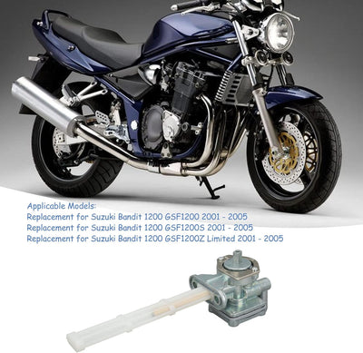 Kraftstoffhahn Benzinhahn, Kraftstoffabsperrventil 44300 32F10 Ersatz für Suzuki Bandit 1200 GSF1200