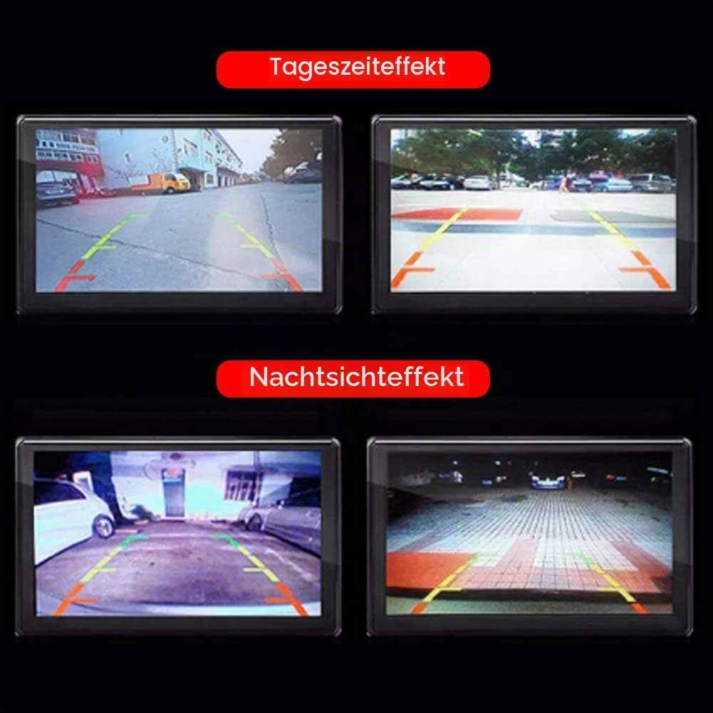 aqxreight - Kennzeichenkamera Kennzeichenrahmen EU1080p mit Rückfahrkamera (LED)