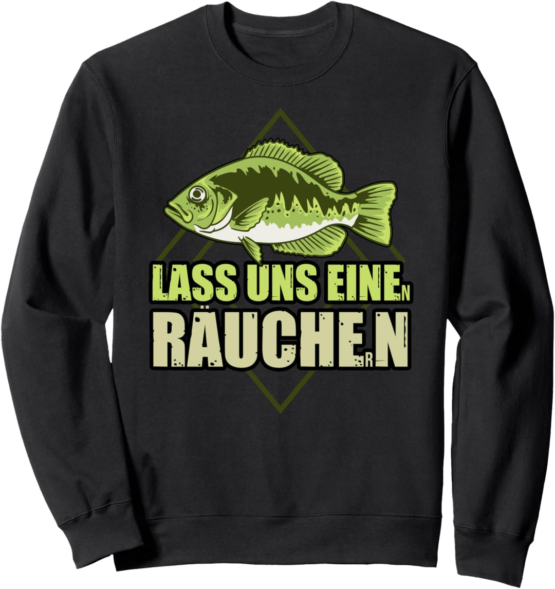 Lustig Barsch Angeln Süsswasserfisch Angler Spruch Sweatshirt