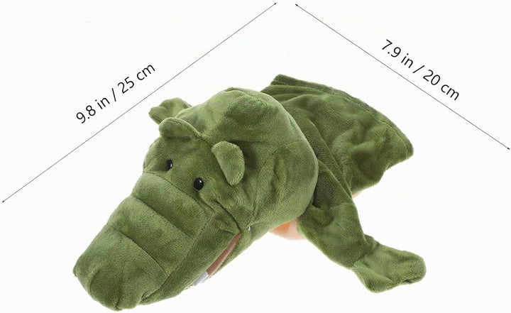 TOYANDONA Handpuppen Krokodil Plüschtier Zoo Alligatorpuppen Weiche Plüschhandpuppen Zum Geschichten