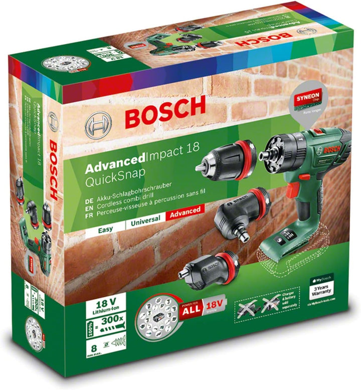 Bosch Home and Garden Bosch Schlagbohrschrauber AdvancedImpact 18 (ohne Akku, 18 Volt System, Quicks