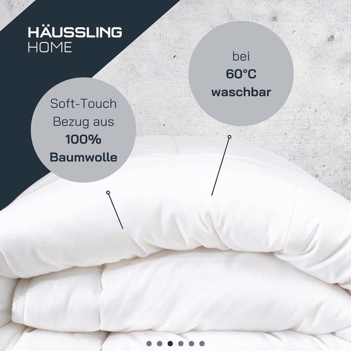 Häussling Home Sommer Daunendecke 220x240 cm | Sommerdecke, Daunendecke Sommer, Made in Germany, 90%