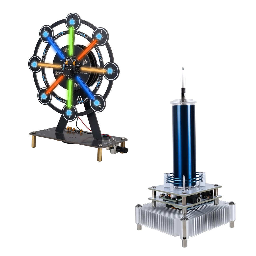 DONGKER Musik Tesla Spule, Lichtbogen Plasma Generator, Music Tesla Coil Lautsprecher mit Audiokabel