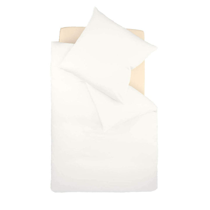 Fleuresse Colours Bettwäsche, Uni-Mako-Satin, wollweiss, 135 x 200 cm Naturweiss 135/200 Uni, Naturw