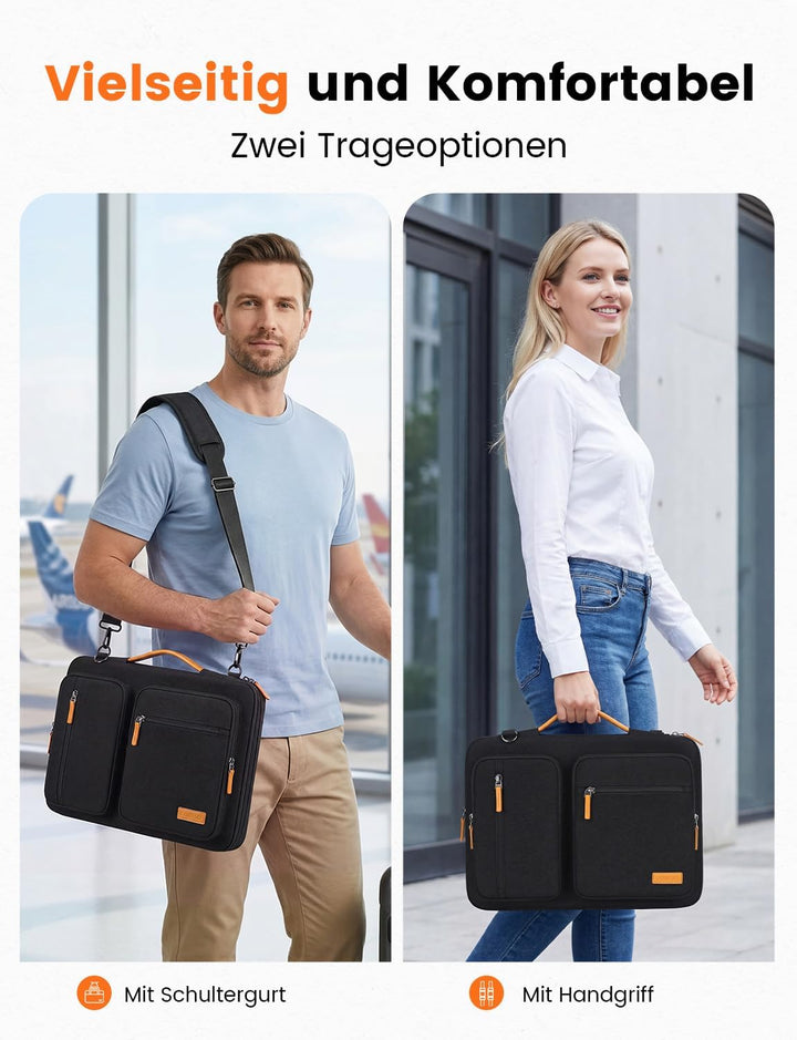 DOMISO 17,3 zoll Laptop Tasche Herren Laptoptasche Business Laptop-taschen Laptophülle Notebooktasch