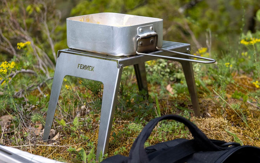 FENNEK Klapprost | sehr kompakt | zum Grillen über Hobos, Campingkocher, Feuerstellen uvm | aus hitz