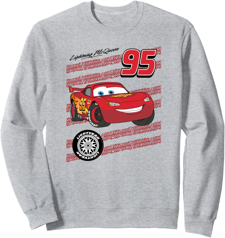 Pixar Cars Lightning McQueen Lightyear Tire Treads Sweatshirt