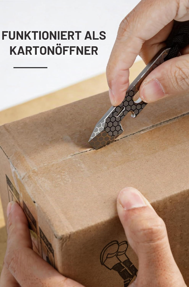 KEEPO LINK Titan Pry Bar mit Flaschenöffner, Schraubenschlüssel &amp; Lineal | 4-in-1 EDC Multitool, Sch