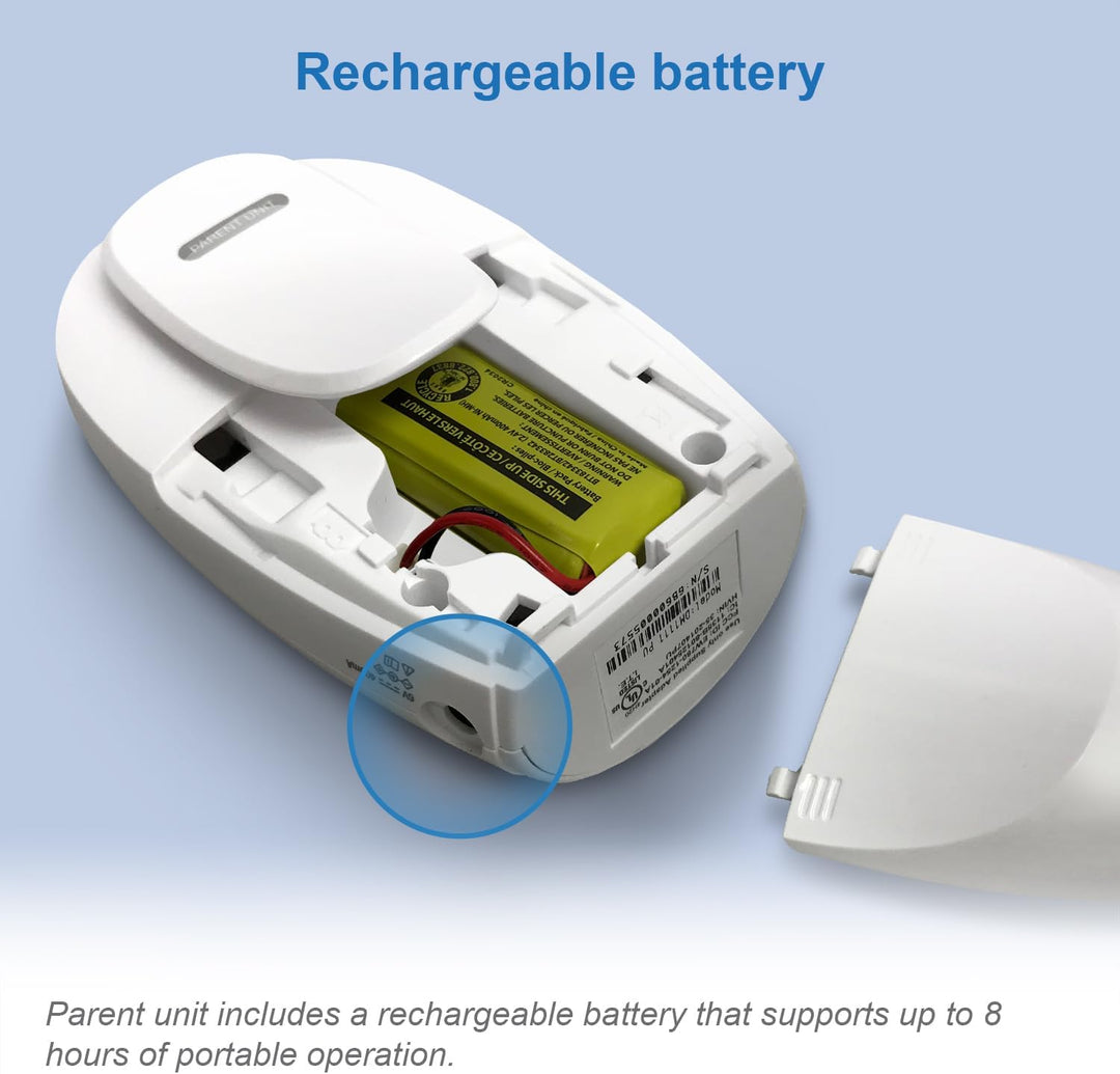 VTech Digitales Audio-Babyphon DM1111 – DECT-Technologie, Geräuschpegelanzeige, Gürtelclip u. v. m.