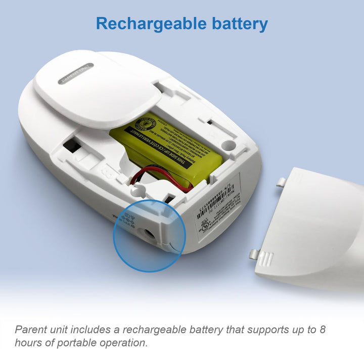 VTech Digitales Audio-Babyphon DM1111 – DECT-Technologie, Geräuschpegelanzeige, Gürtelclip u. v. m.