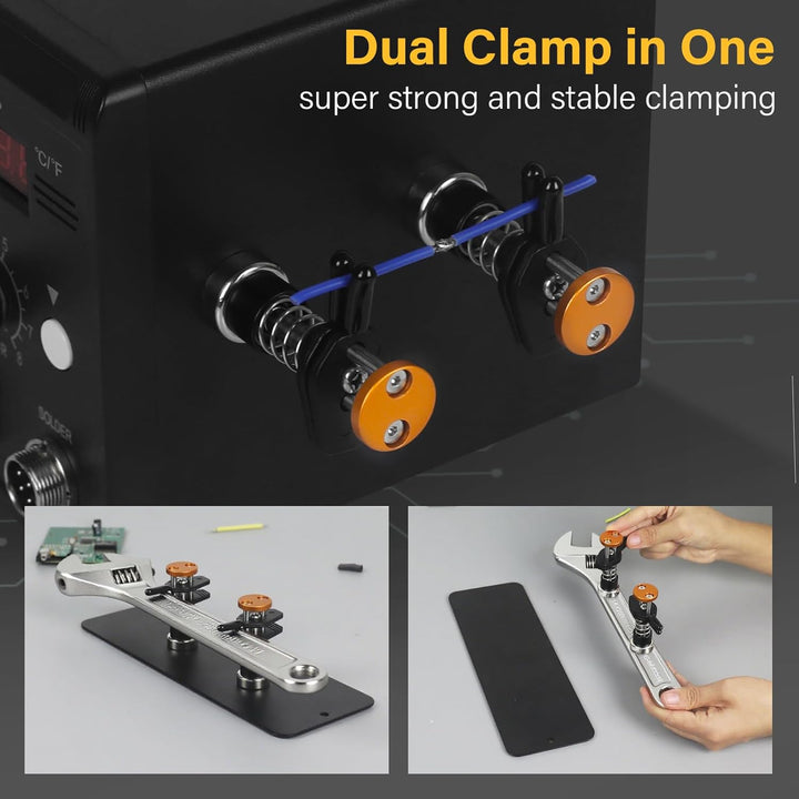 Magnetische Dritte Hand Löt-Halterung aus Metall, Verstellbare Helping Hands Klemme für Elektronik,